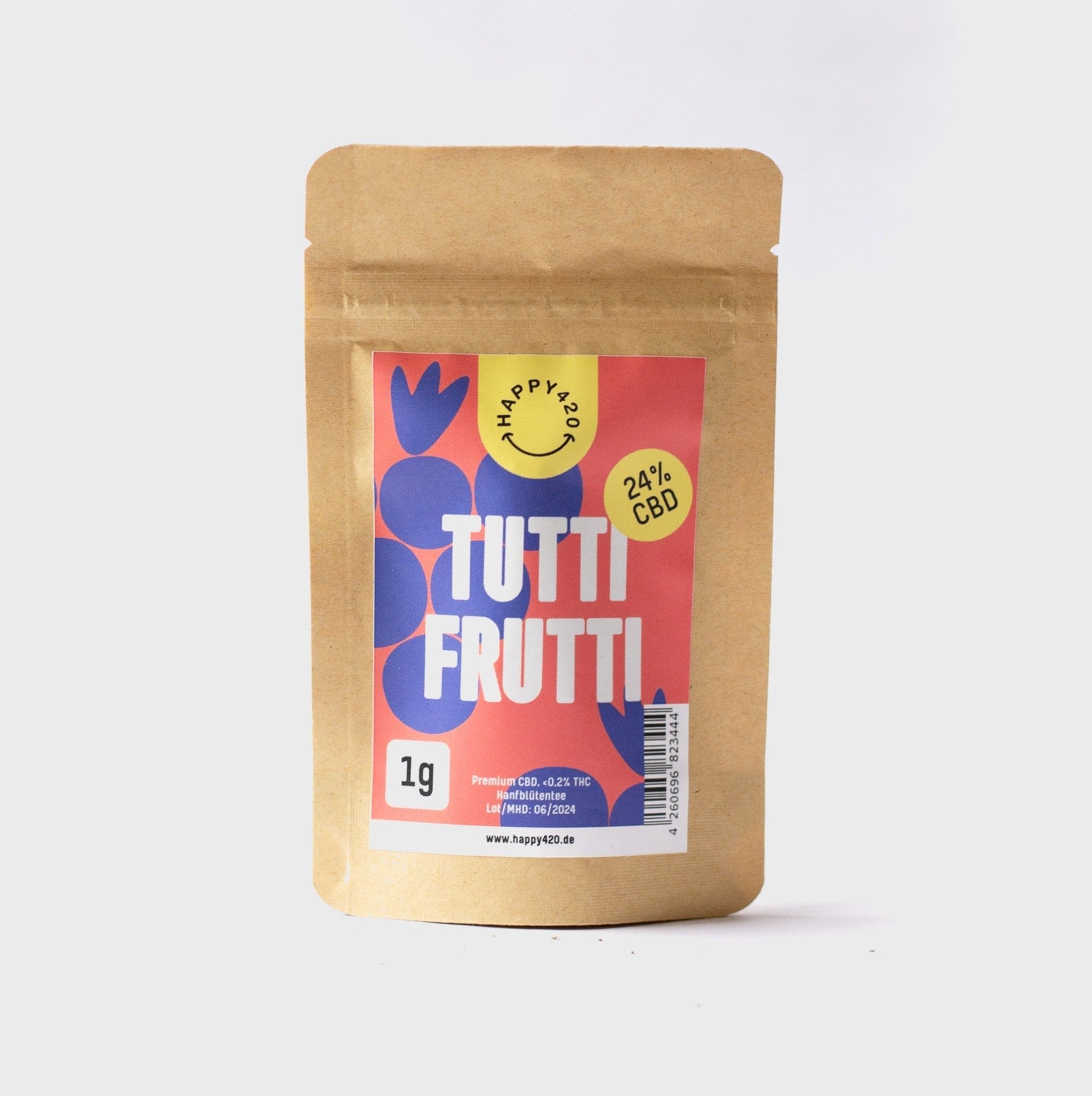 🍇 Tutti Frutti 24% CBD - Happy420.fr
